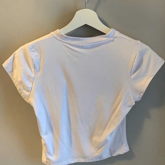 White “Be Present, Here, and Now” graphic tee. - Picture 2 of 2